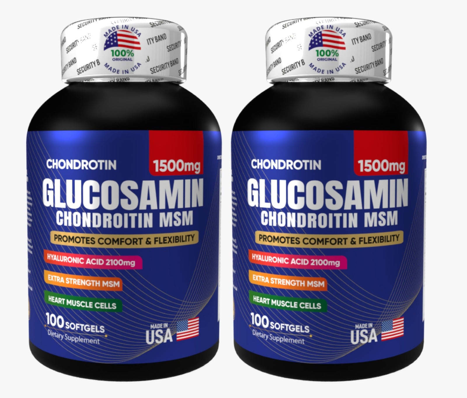 Glucosamina + Ácido Hialurónico | Máxima Potencia para Articulaciones Fuertes y Sin Dolor
